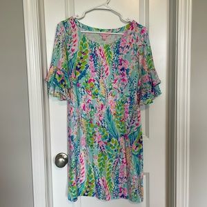 Lilly Pulitzer Catch the Wave Ruffle sleeve dress